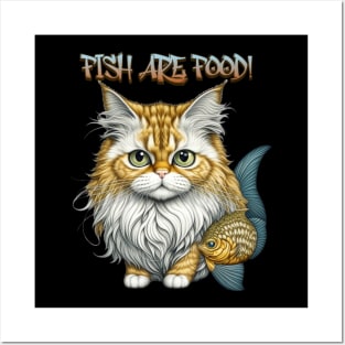 Fish Are Food! Posters and Art